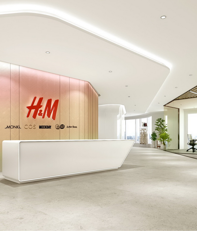 H&M辦公空間設計 前廳角度2-pc